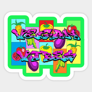 Vegan vibes 1 Sticker